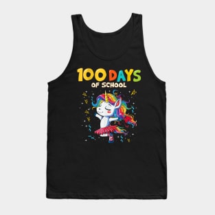 100 Days School Unicorn Girl Tank Top